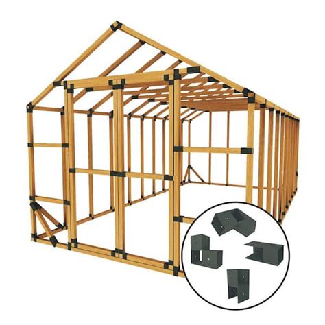 sturdy metal brackets to build sheds|storage shed bracket kit.